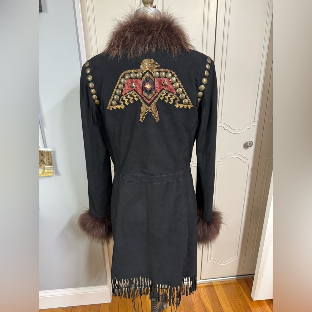 Double D Ranchwear Rainbird Jacket With Real Fur - Picture 9 of 10